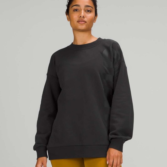 Lululemon Perfectly Oversized Crew *Logo in Black - XS/S - Picture 2 of 7